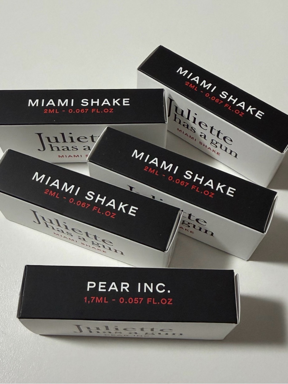 Juliette has a gun - 4x Miami Shake & 1x Pear Inc